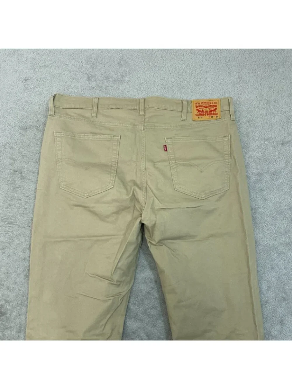 NWOT Levi's 514 Men's 40x30 Beige Straight Fit Chino Pants Cotton Blend